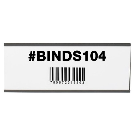 Bsc Preferred 3 x 8'' Magnetic C-Channel Cardholders, 25PK BUY00024215